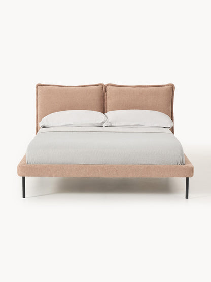 Amelva Upholstered Teddy Bouclé Bed