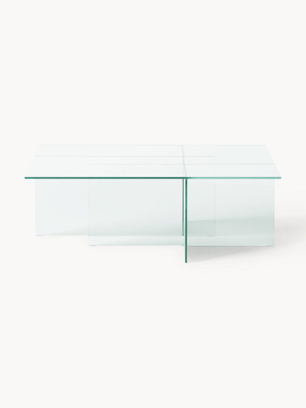 Anousa Coffee Table in Glass, W 102 cm