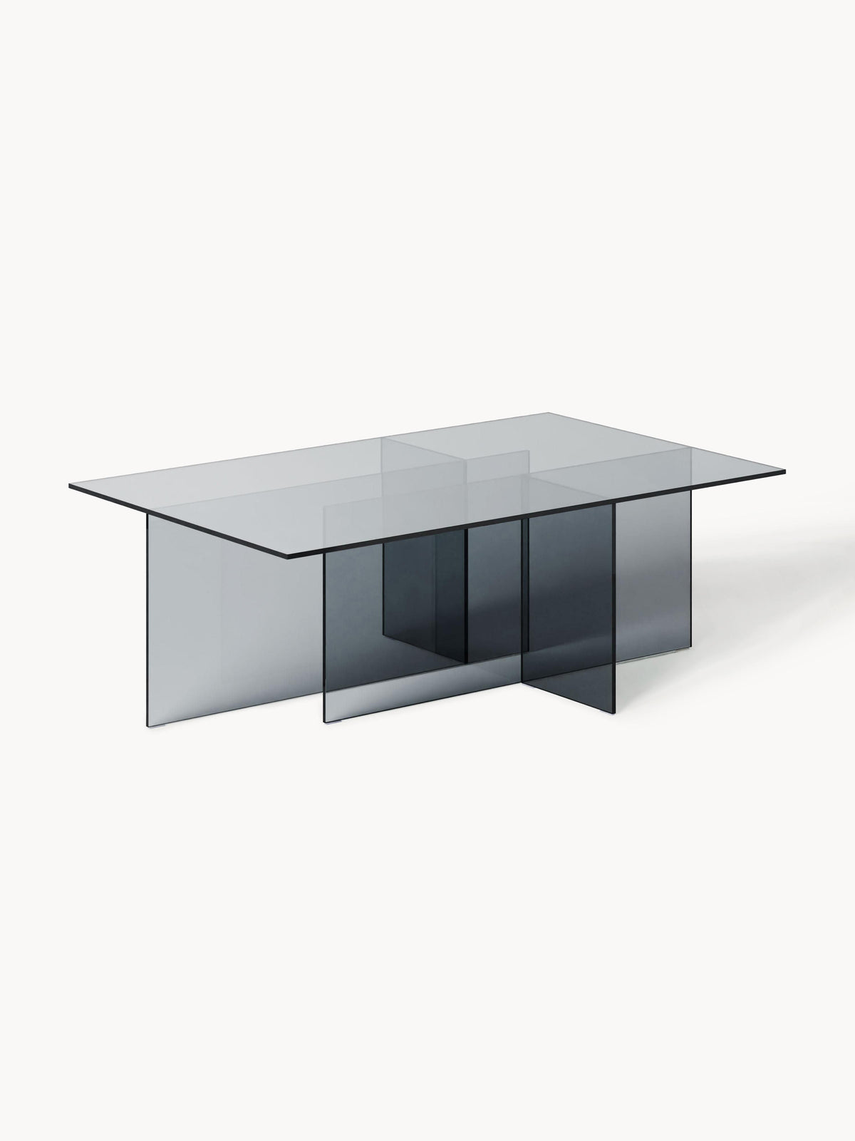 Anousa Coffee Table in Glass, W 102 cm