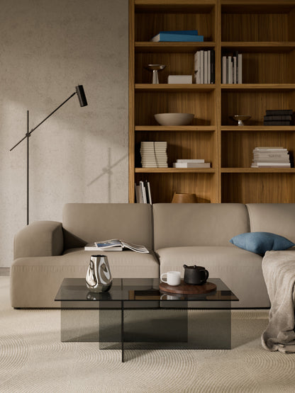 Anousa Coffee Table in Glass, W 102 cm