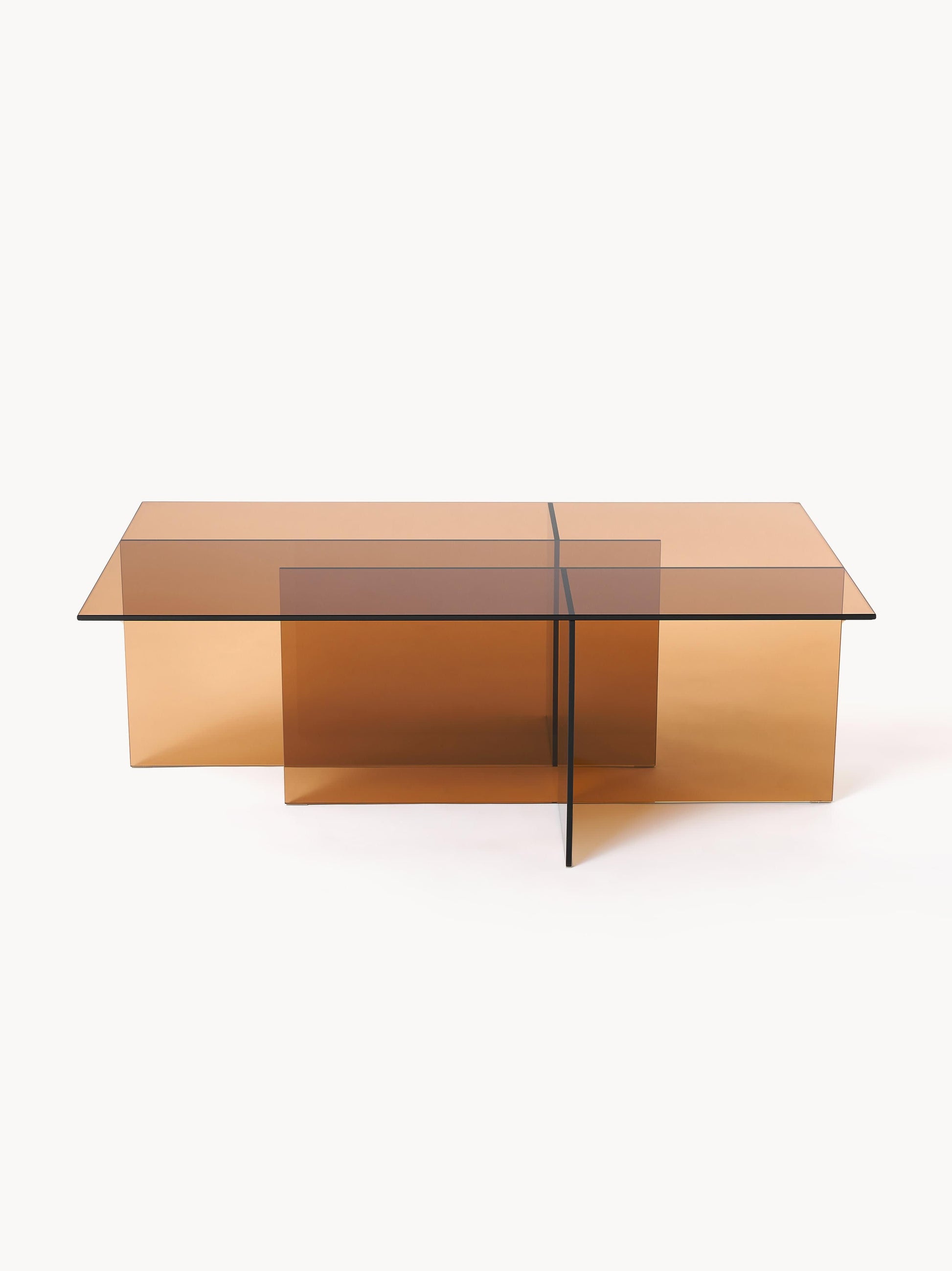 Anousa Coffee Table in Glass, W 102 cm