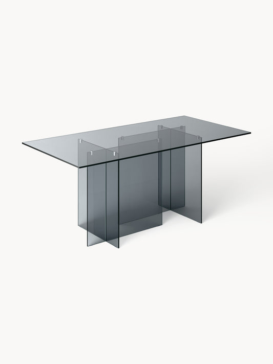 Anousa Glass Dining Table, 180 x 90 cm