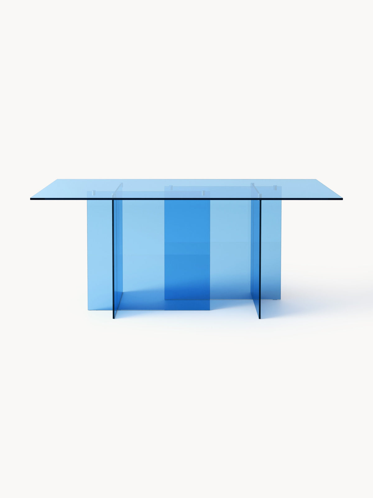 Anousa Glass Dining Table, 180 x 90 cm