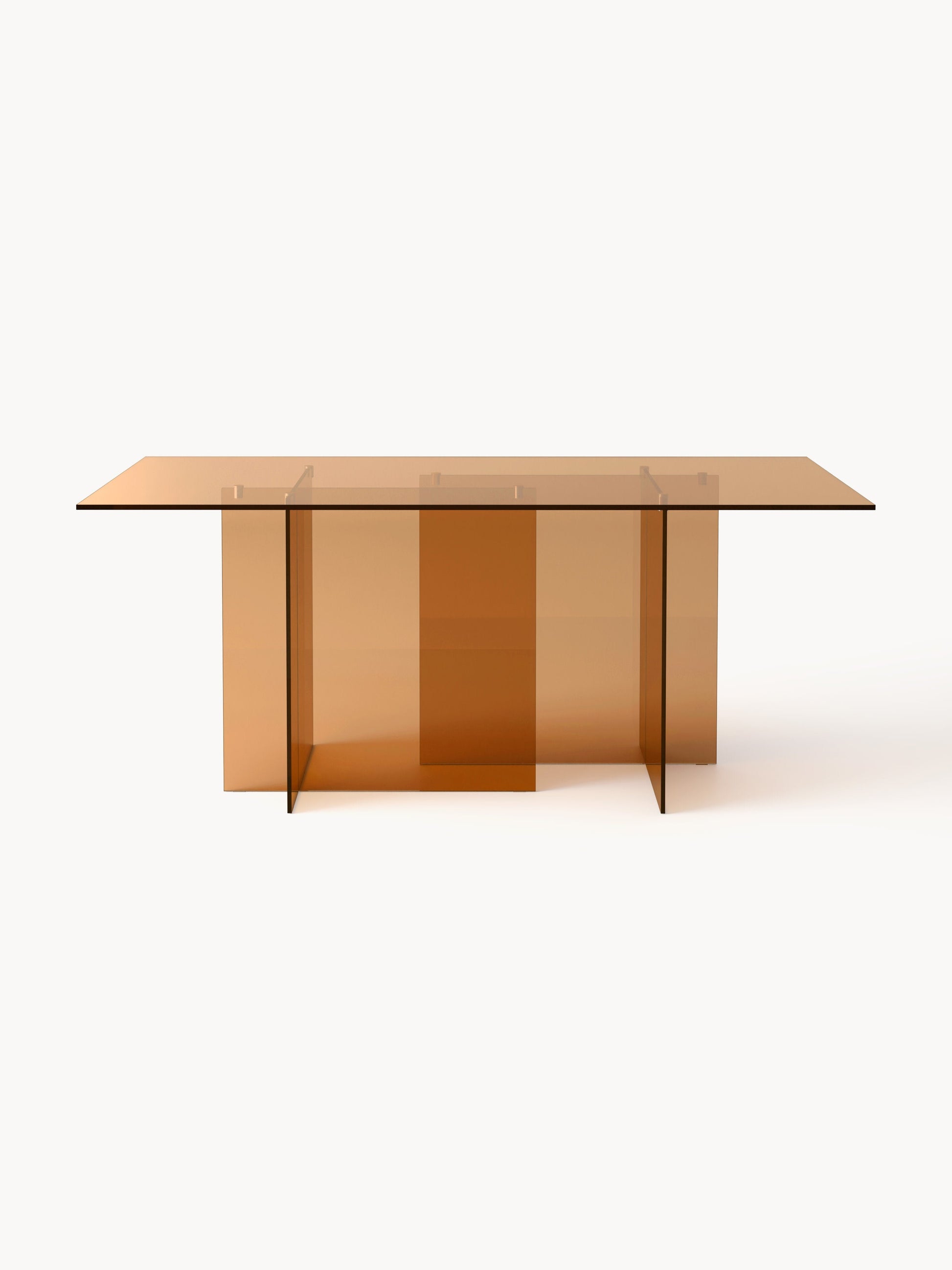 Anousa Glass Dining Table, 180 x 90 cm