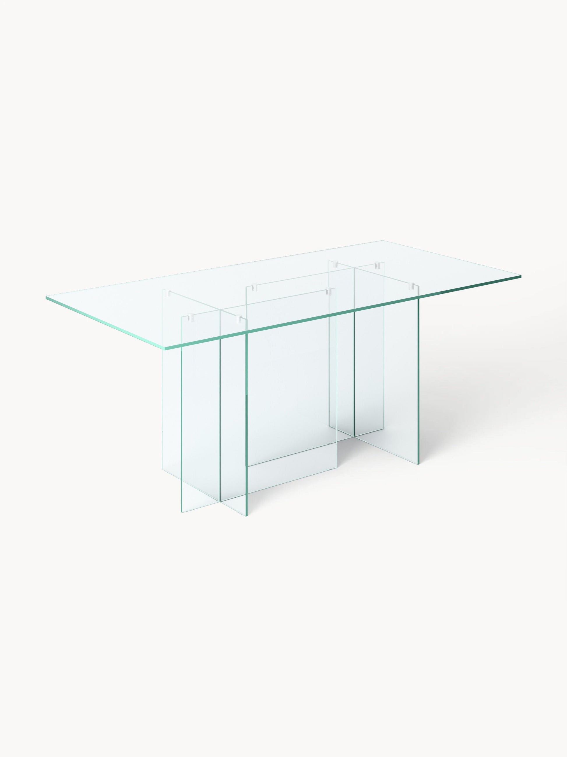 Anousa Glass Dining Table, 180 x 90 cm