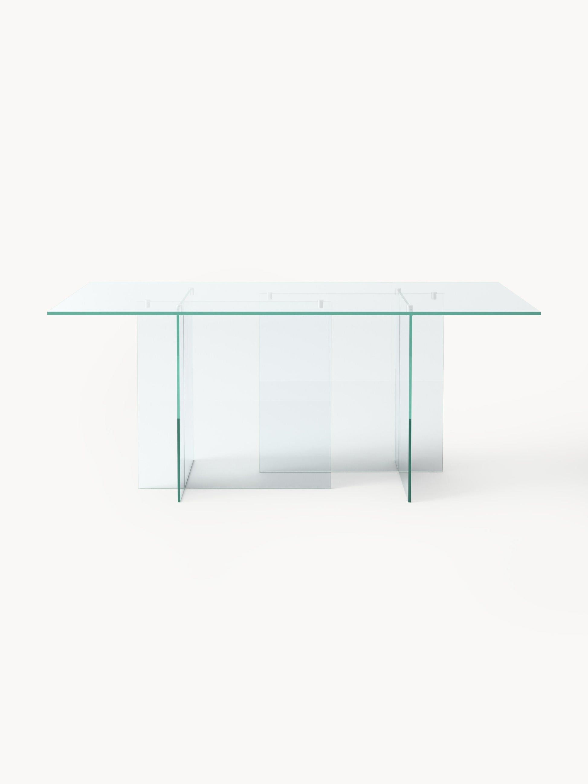 Anousa Glass Dining Table, 180 x 90 cm