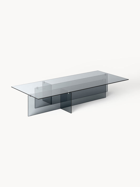 Anousa Large Coffee Table in Glass, W 160 cm