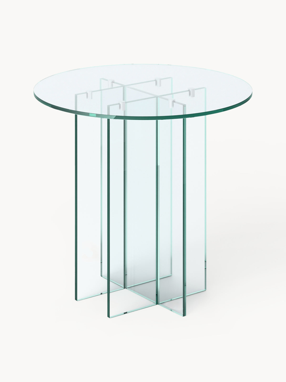 Anousa Round Glass Dining Table, in Various Sizes