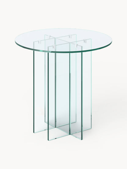 Anousa Round Glass Dining Table, in Various Sizes