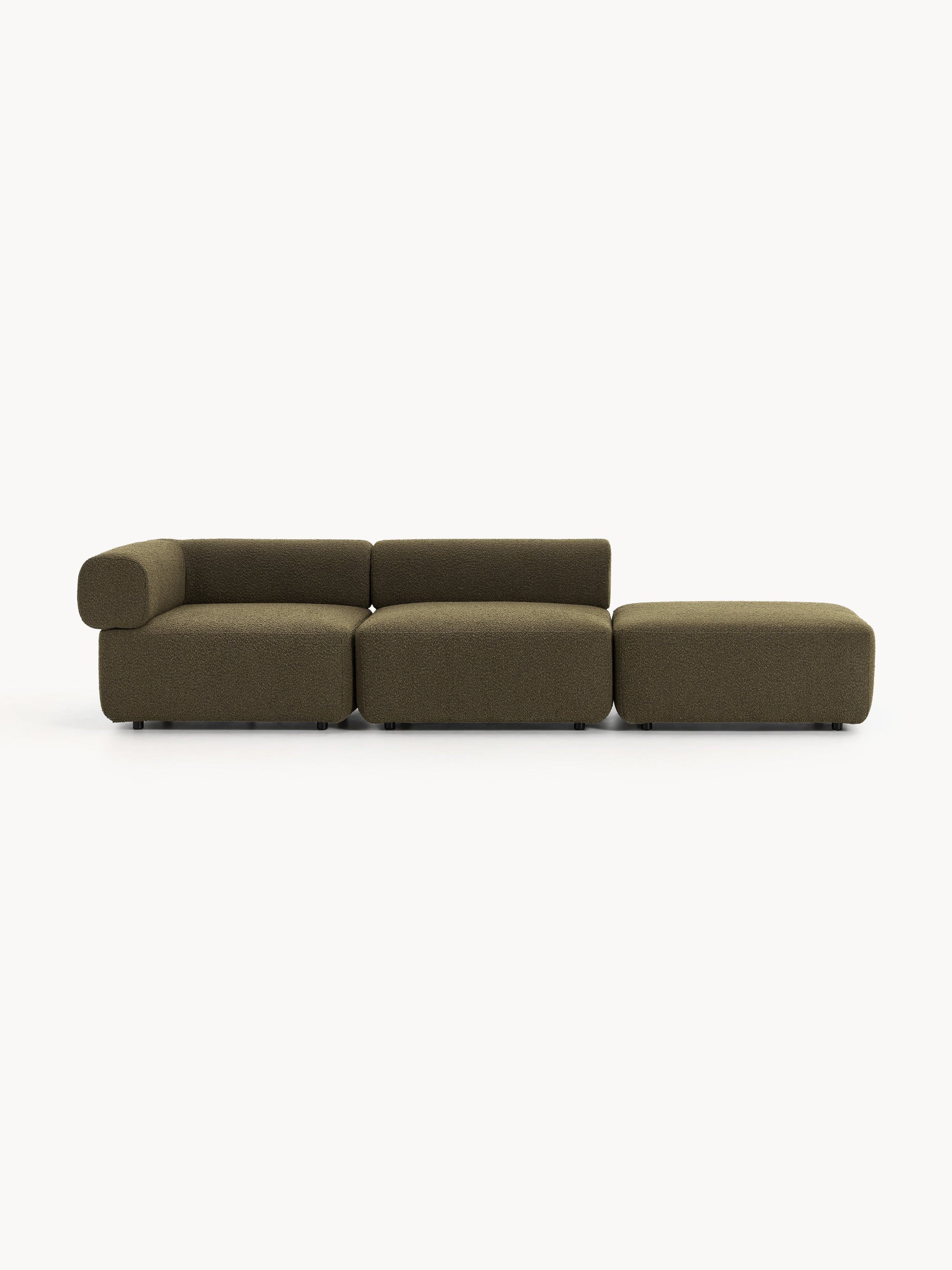 Antvaro Modular Ottoman in Bouclé