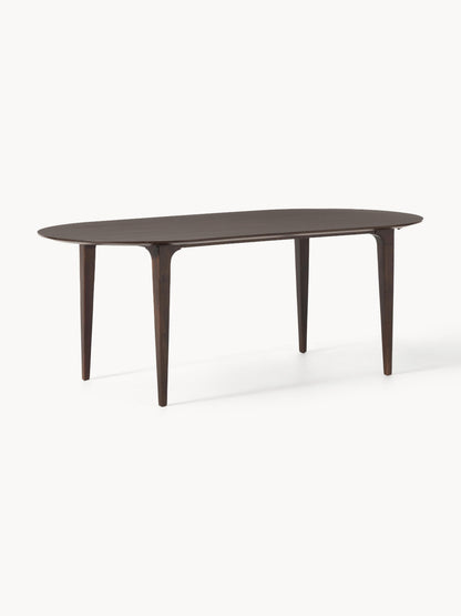 Archvero Oval Dining Table in Mango Wood, 200 x 100 cm