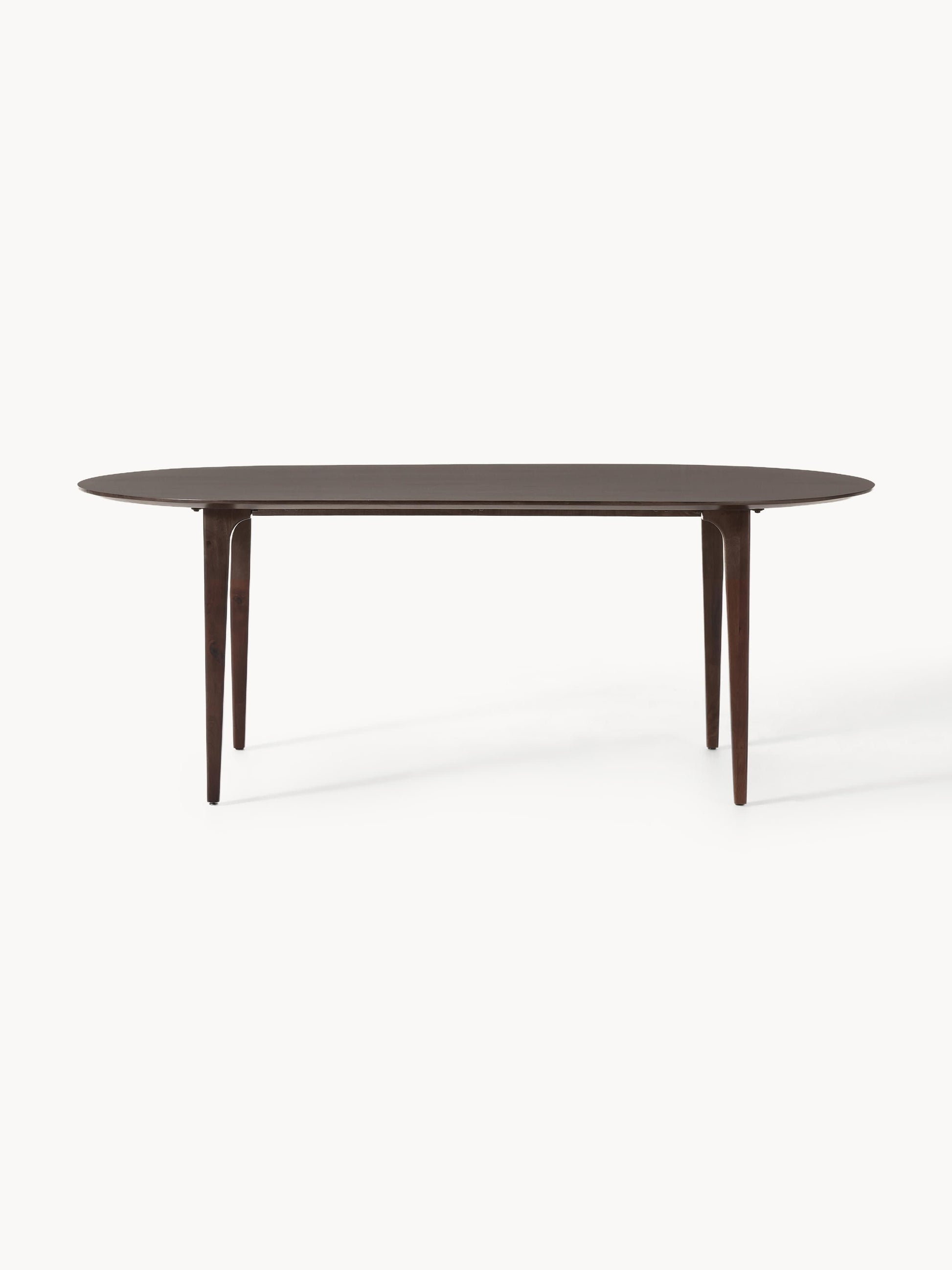 Archvero Oval Dining Table in Mango Wood, 200 x 100 cm