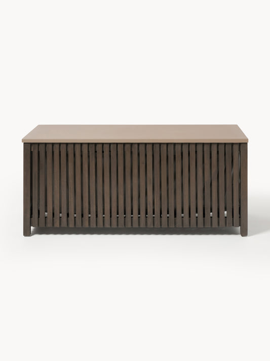 Arkvano Garden Storage Box in Acacia Wood with Insert, W 129 cm