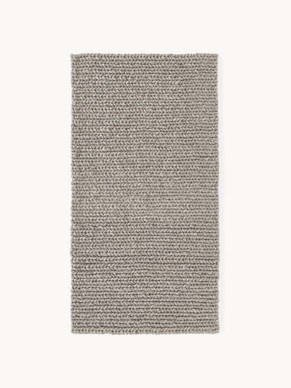 Brunavo Handmade Wool Rug with Braided Texture