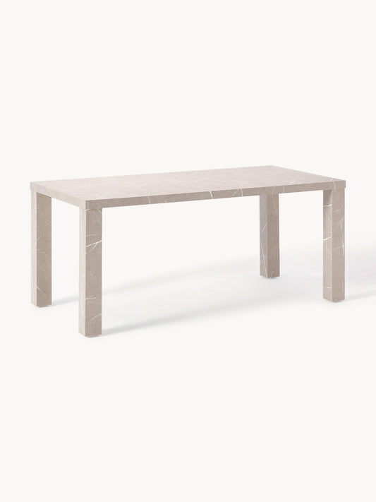 Carvello Dining Table in Marble Look, 180 x 90 cm
