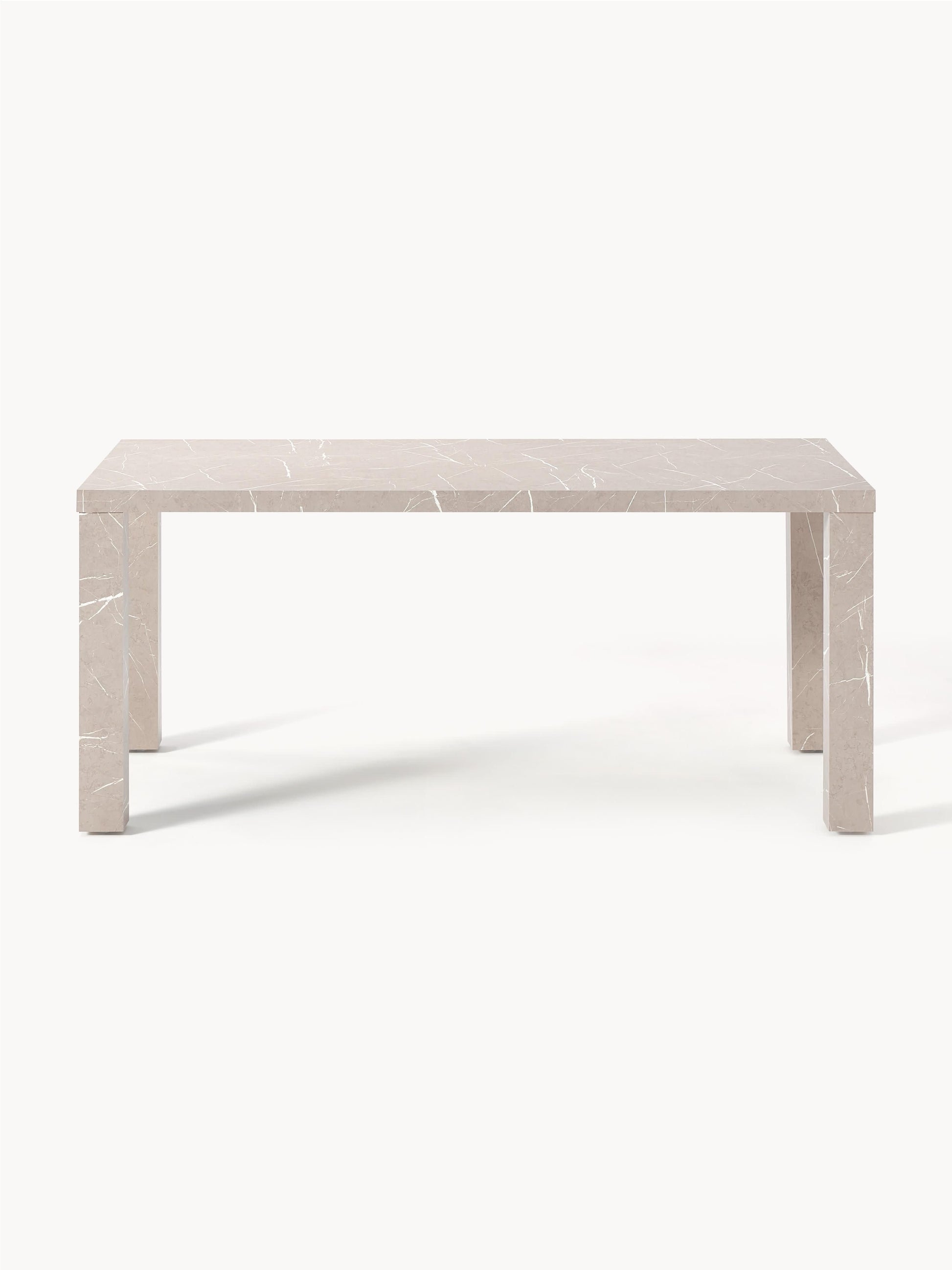 Carvello Dining Table in Marble Look, 180 x 90 cm