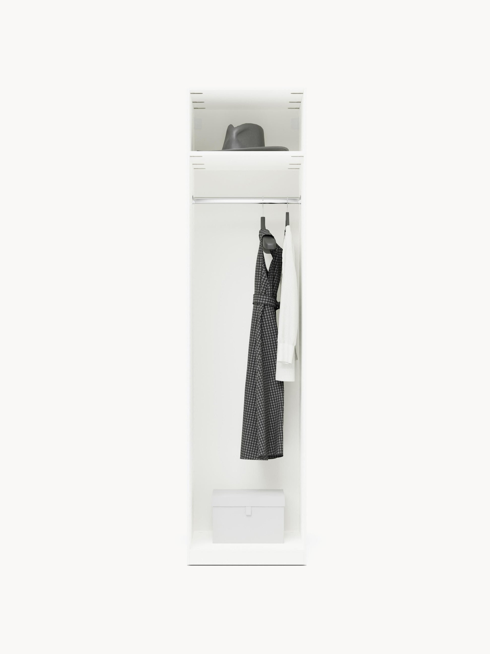 Charvella Hinged-Door Modular Wardrobe, 50 cm Wide, in Various Sizes