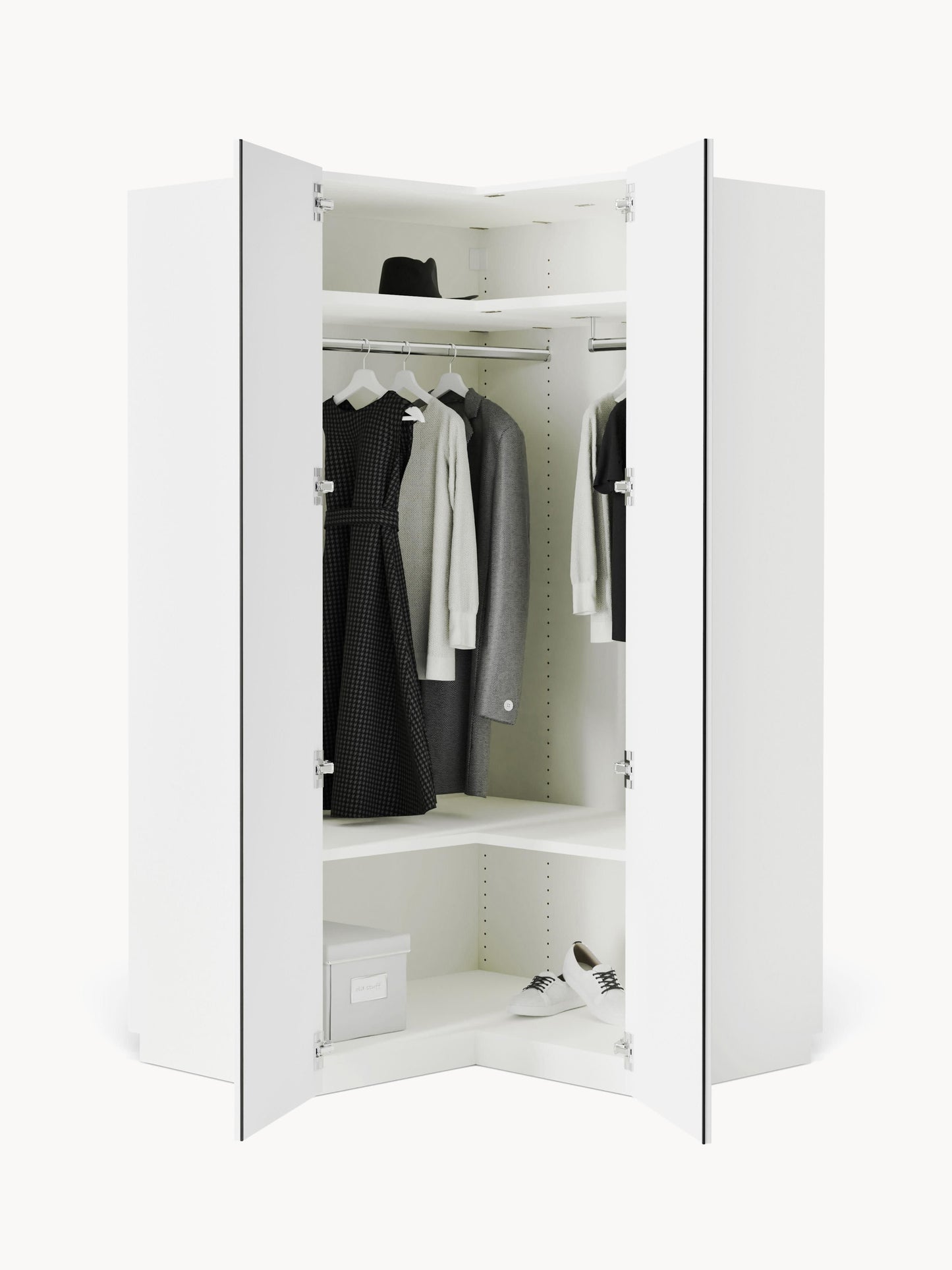 Charvella Modular Corner Wardrobe, 115 cm Wide
