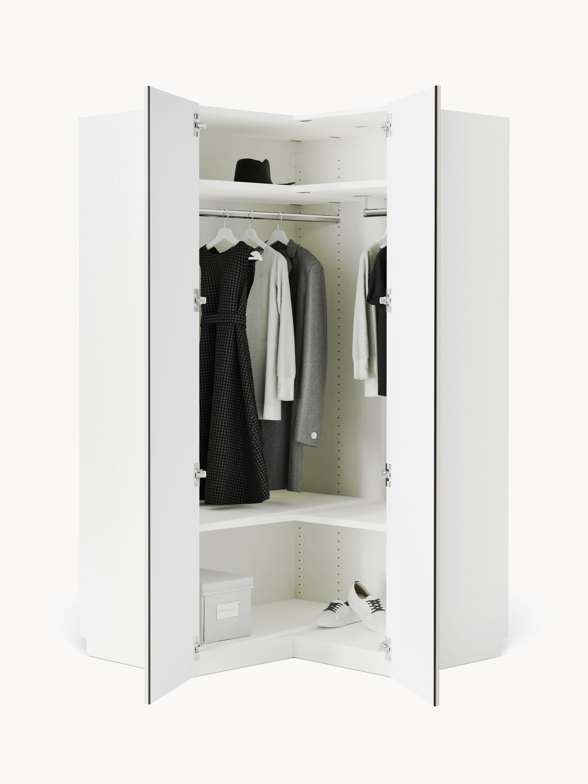 Charvella Modular Corner Wardrobe, 115 cm Wide