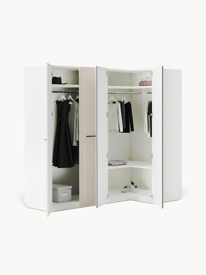 Charvella Modular Corner Wardrobe, 215 cm Wide, in Various Sizes