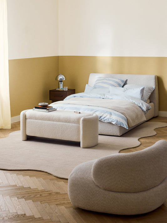 Clodan Bouclé Upholstered Bed