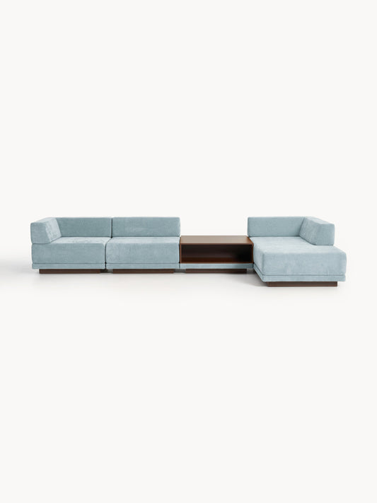 Colnaro Modular Corner Sofa (4-Seater) with Coffee Table