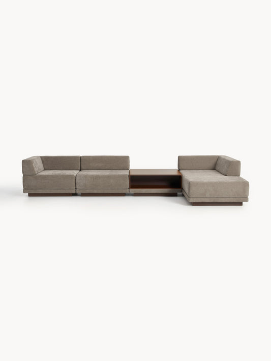 Colnaro Modular Corner Sofa (4-Seater) with Coffee Table