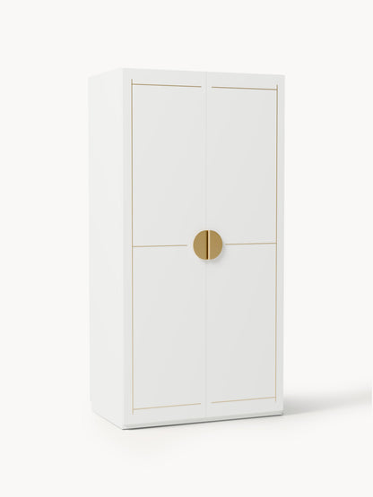 Denvira Modular Hinged-Door Wardrobe, 100 cm Wide, in Various Sizes