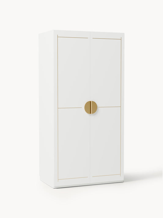 Denvira Modular Hinged-Door Wardrobe, 100 cm Wide, in Various Sizes
