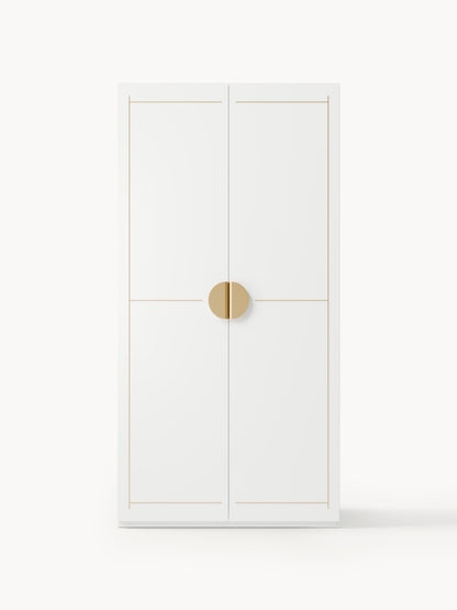 Denvira Modular Hinged-Door Wardrobe, 100 cm Wide, in Various Sizes