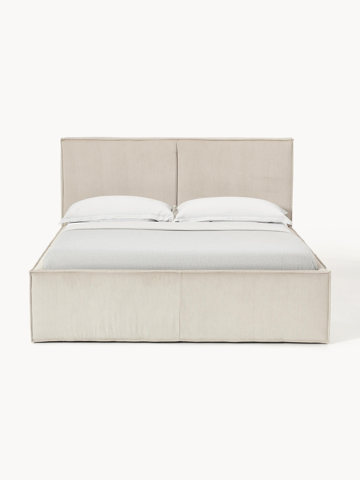Drevio Upholstered Bed in Corduroy