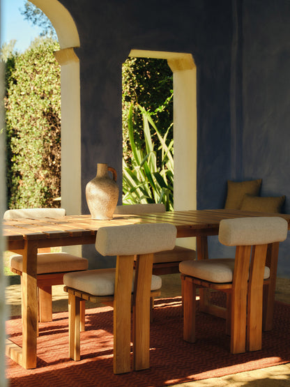 Eikvano Teak Wood Garden Table, 229 x 100 cm