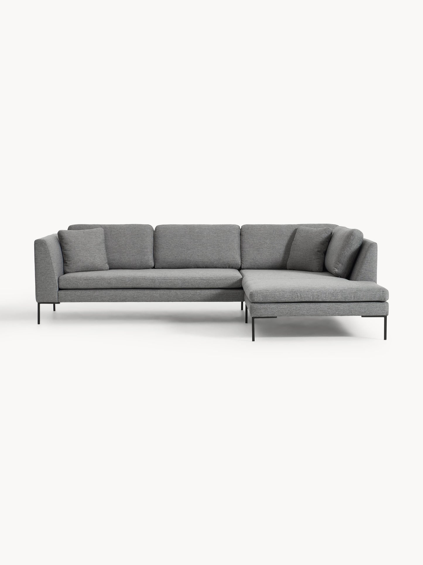Emvira Corner Sofa with Metal Legs