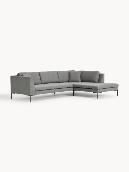 Emvira Corner Sofa with Metal Legs