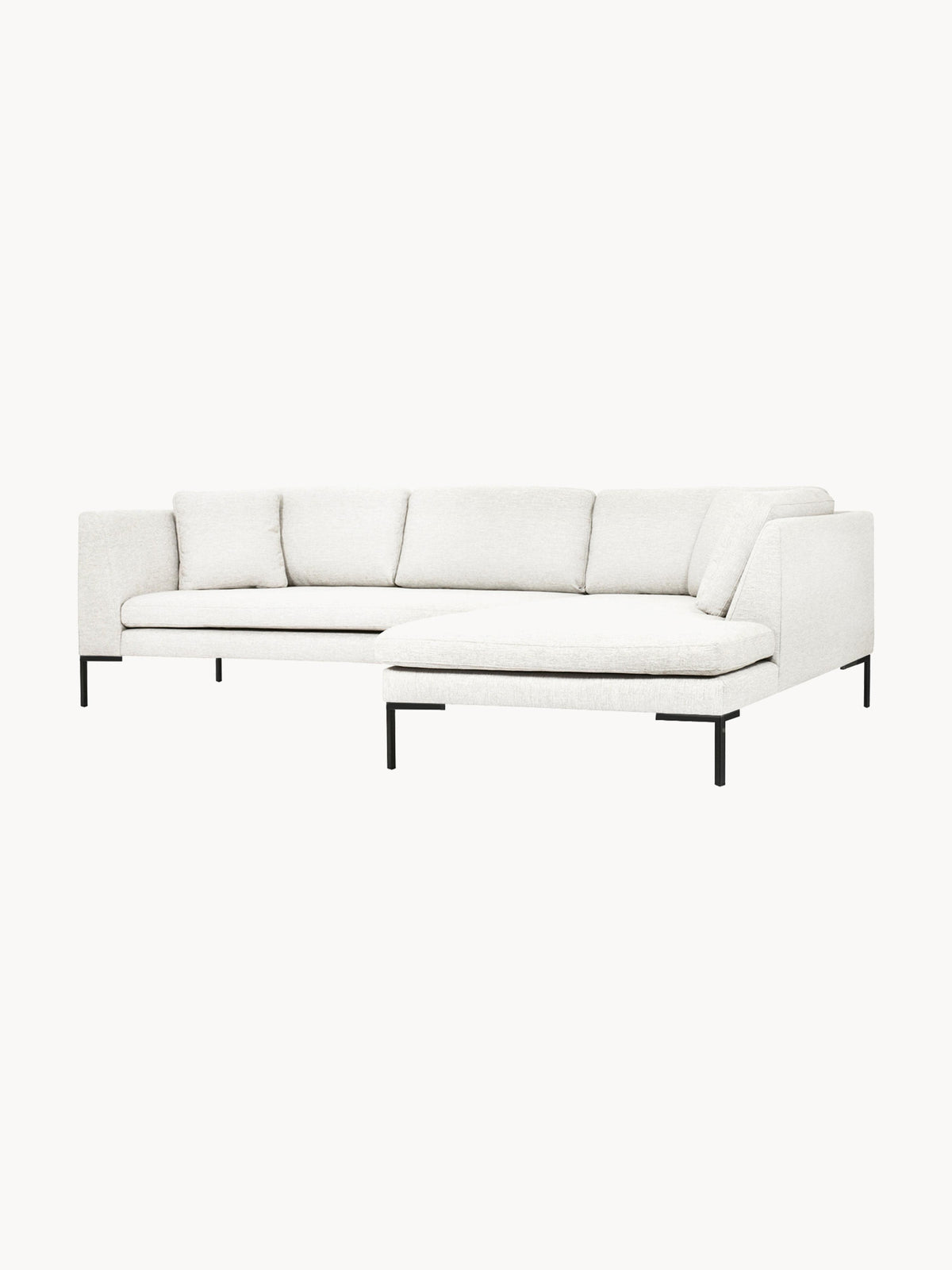 Emvira Corner Sofa with Metal Legs