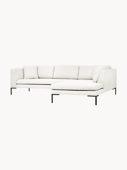 Emvira Corner Sofa with Metal Legs