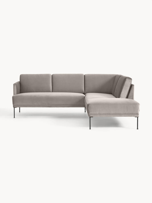Fluvano Corner Sofa in Velvet