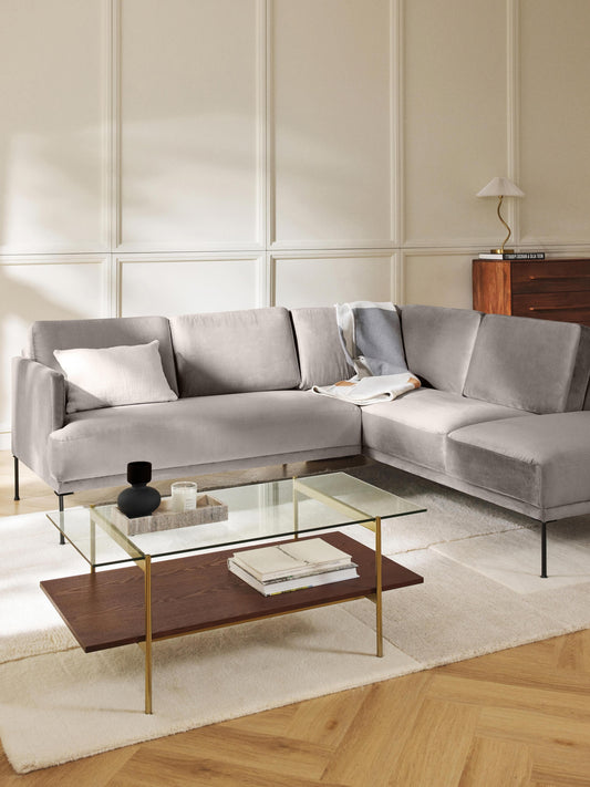 Fluvano Corner Sofa in Velvet