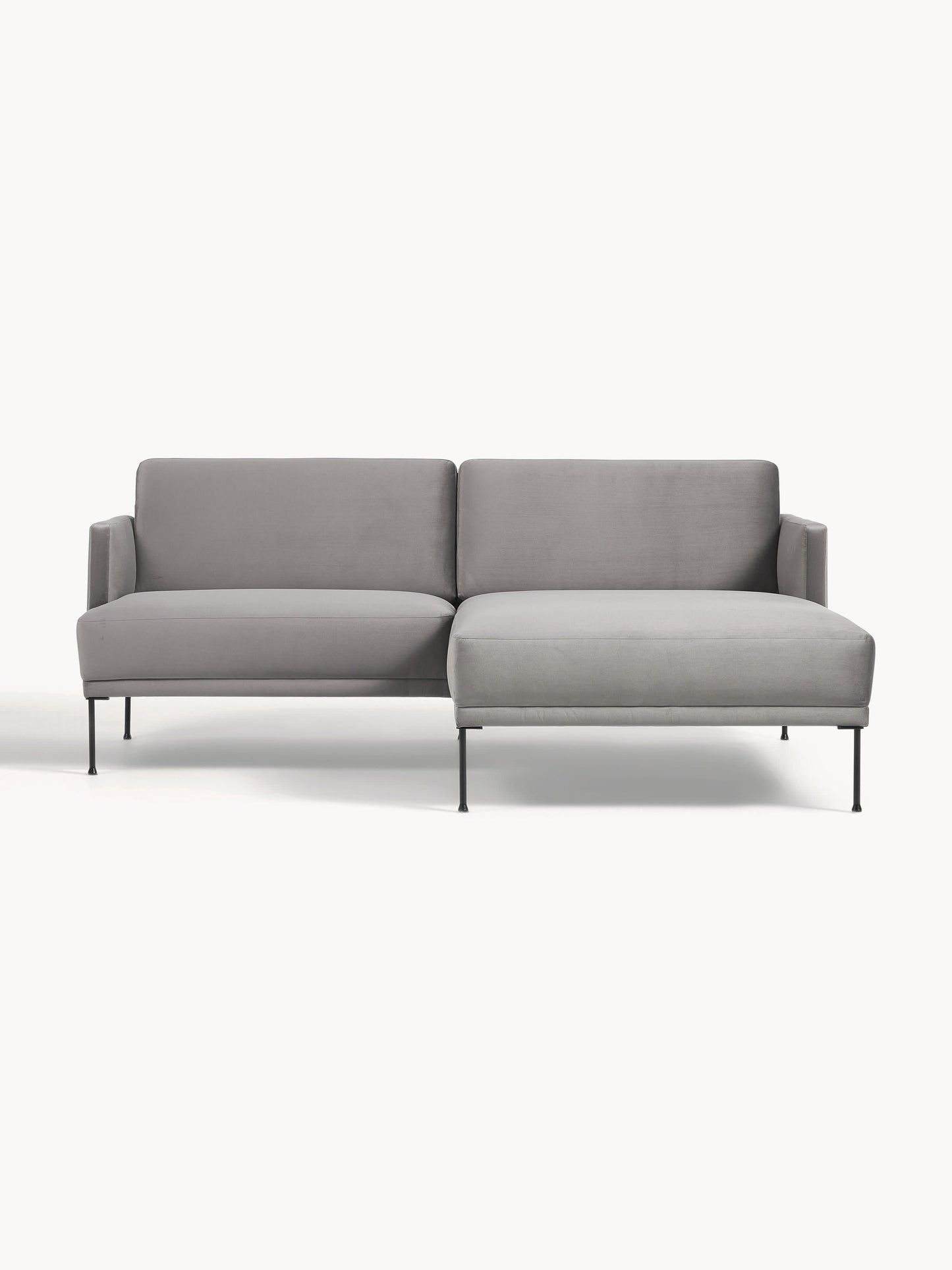 Fluvano Small Corner Sofa in Velvet