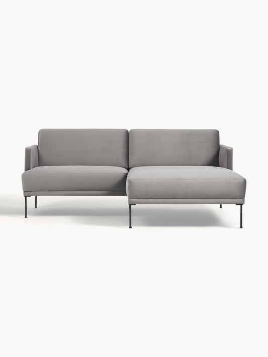 Fluvano Small Corner Sofa in Velvet