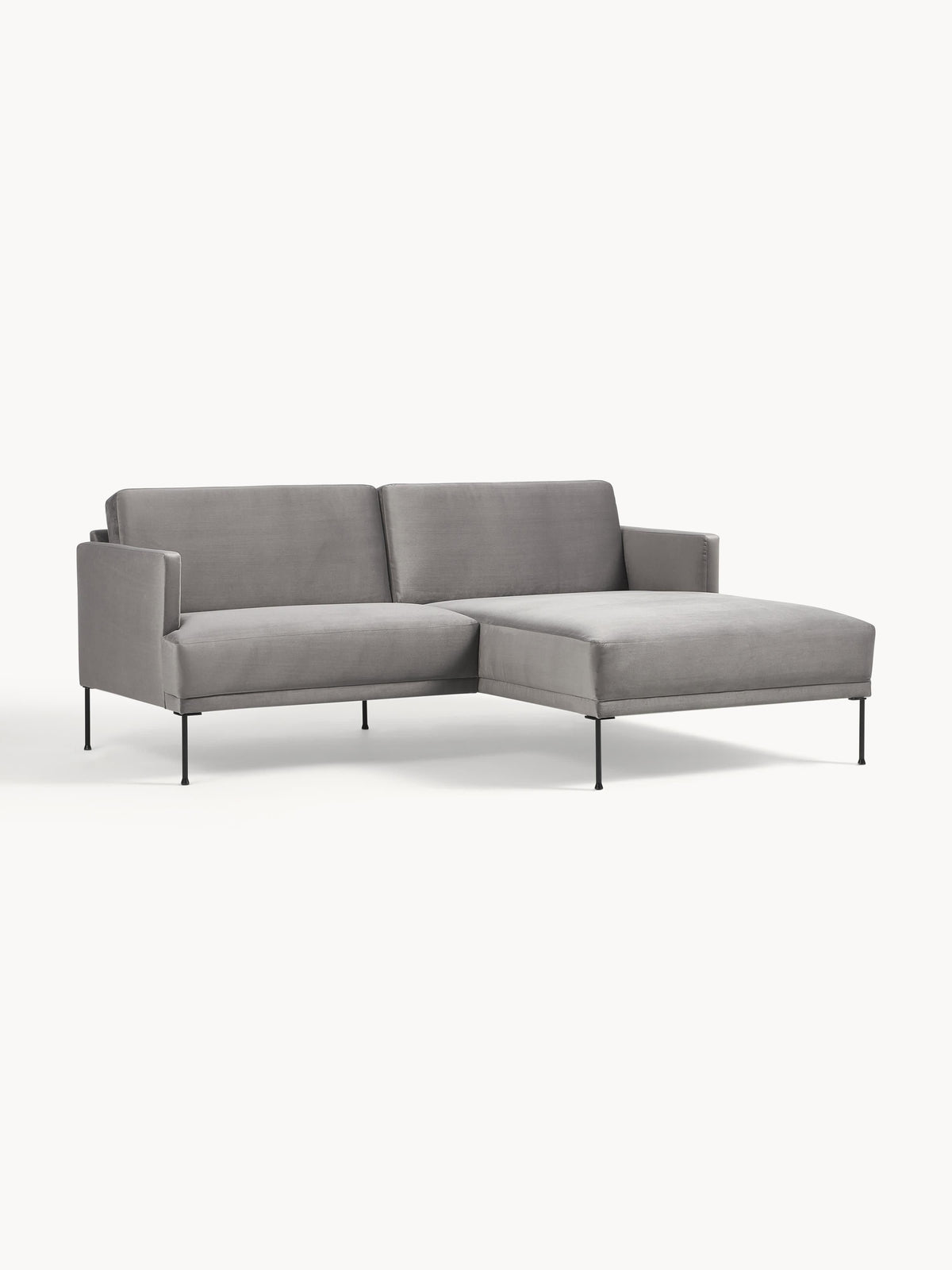 Fluvano Small Corner Sofa in Velvet
