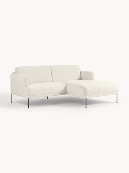 Fluvano Small Teddy Fabric Corner Sofa