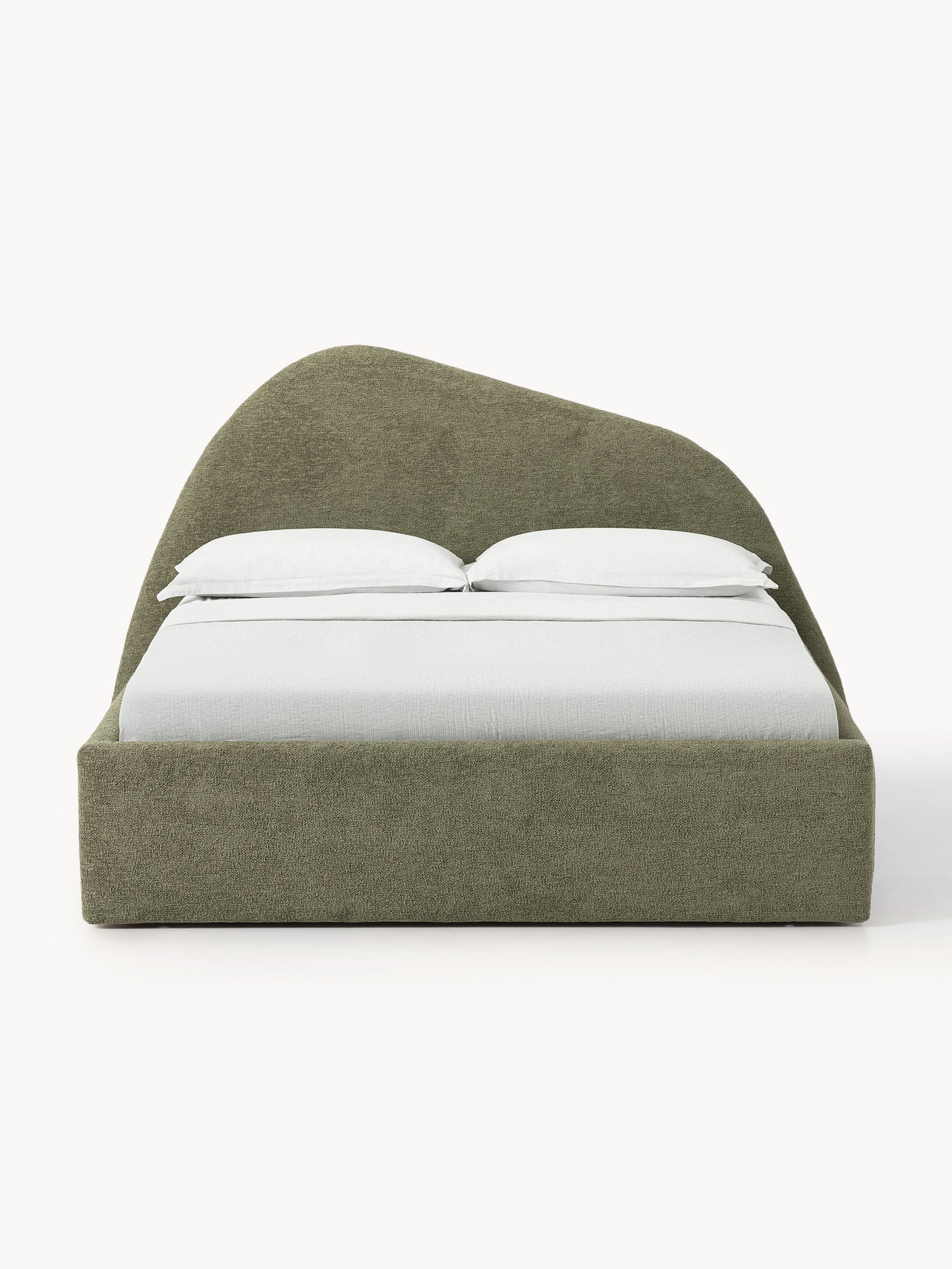 Garreth Upholstered Bed in Bouclé