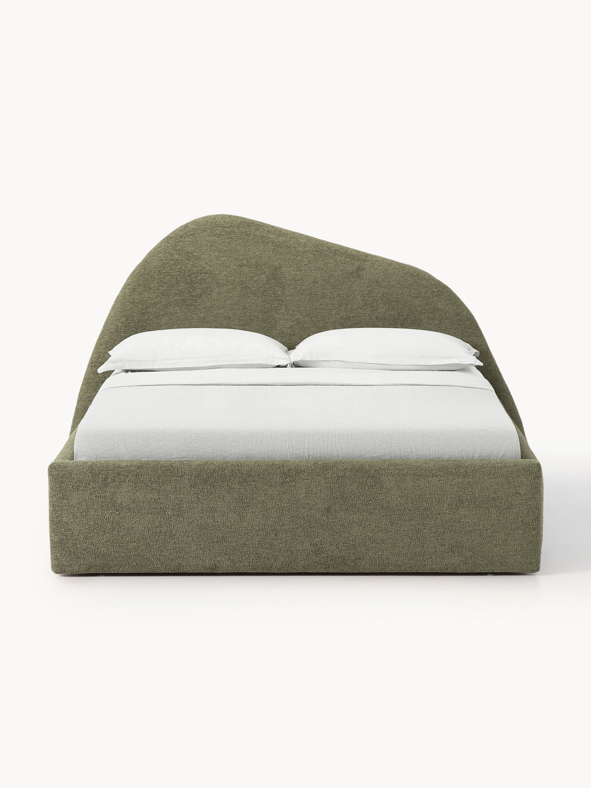 Garreth Upholstered Bed in Bouclé