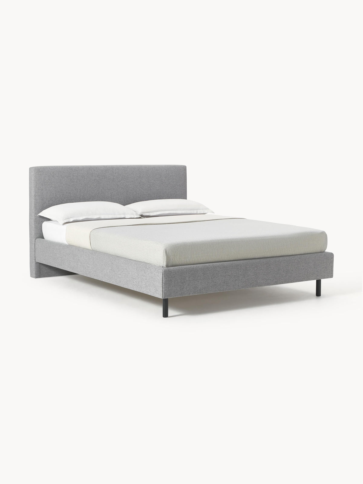 Giulena Upholstered Bed with Wooden Feet
