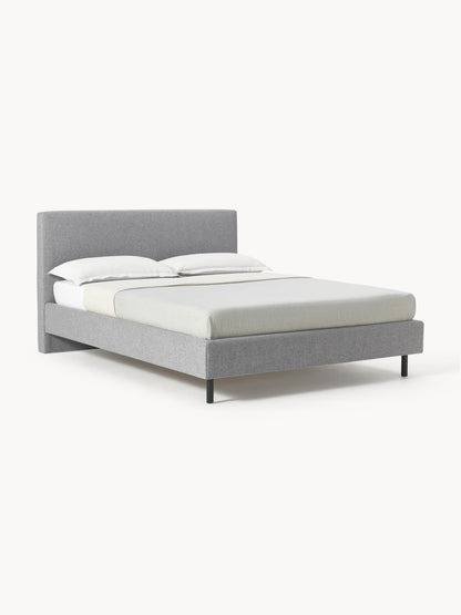 Giulena Upholstered Bed with Wooden Feet