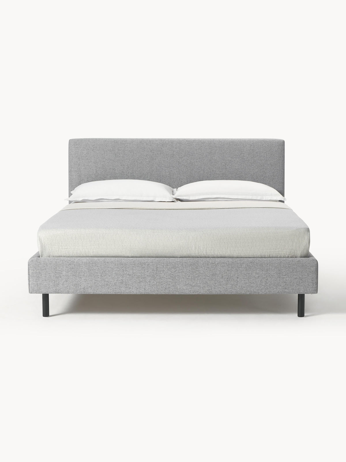 Giulena Upholstered Bed with Wooden Feet