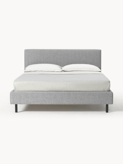 Giulena Upholstered Bed with Wooden Feet