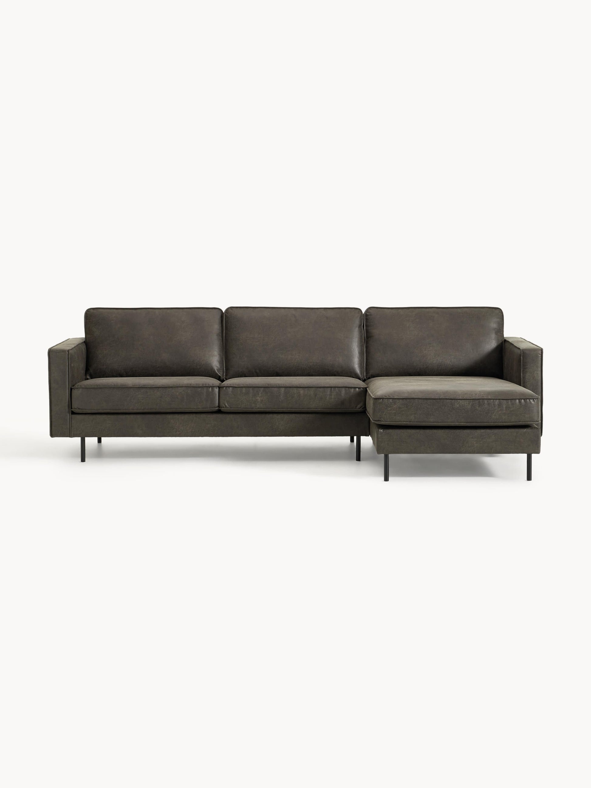 Huntero Corner Sofa in Leather (3-Seater)