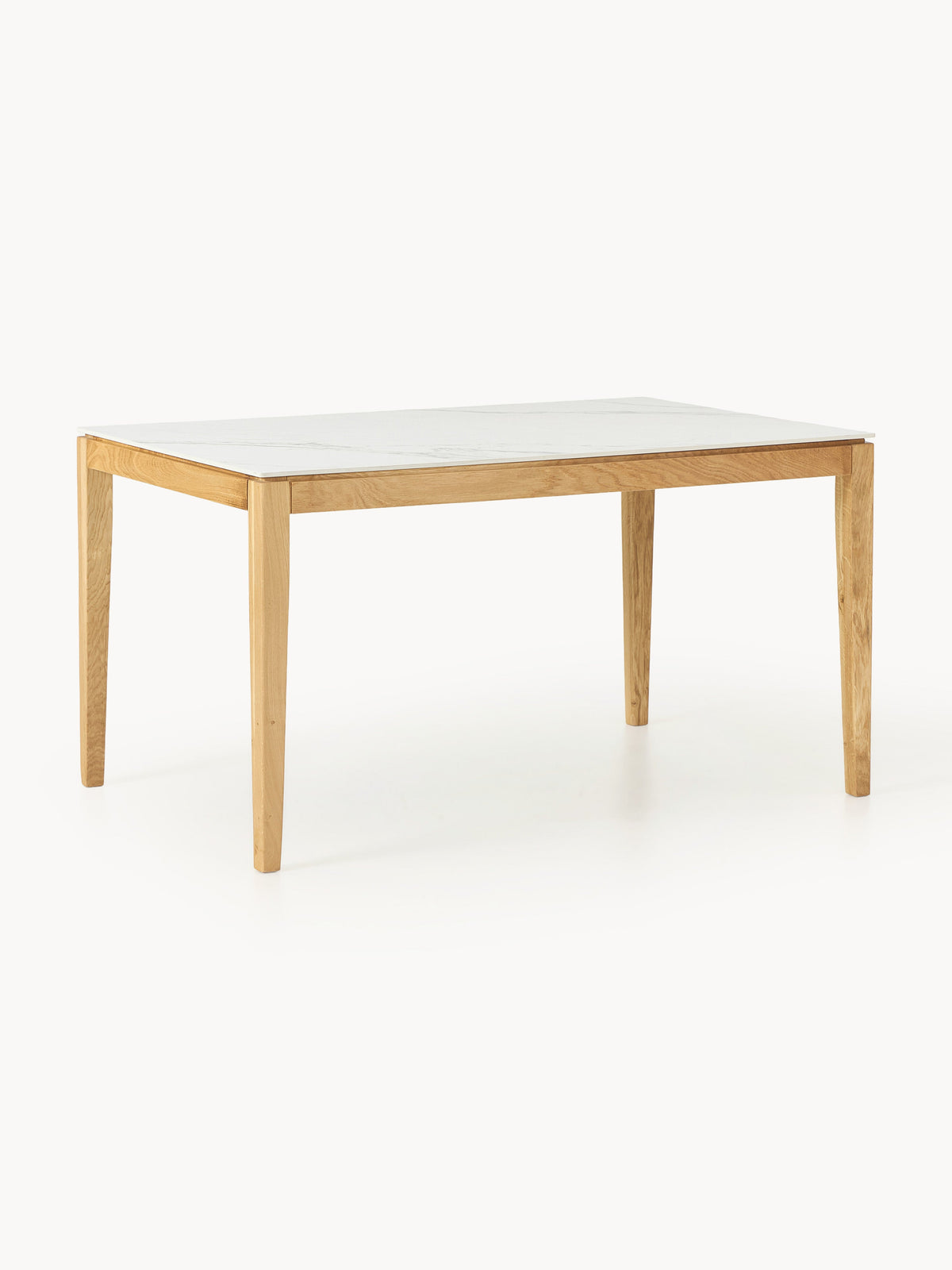 Jackvaro Dining Table with Marble-Look Tabletop, in Various Sizes